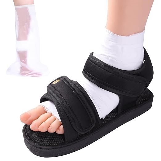 ENLUNTRA Post Op Recovery Shoe, Lightweight Medical Walking Shoe with Adjus