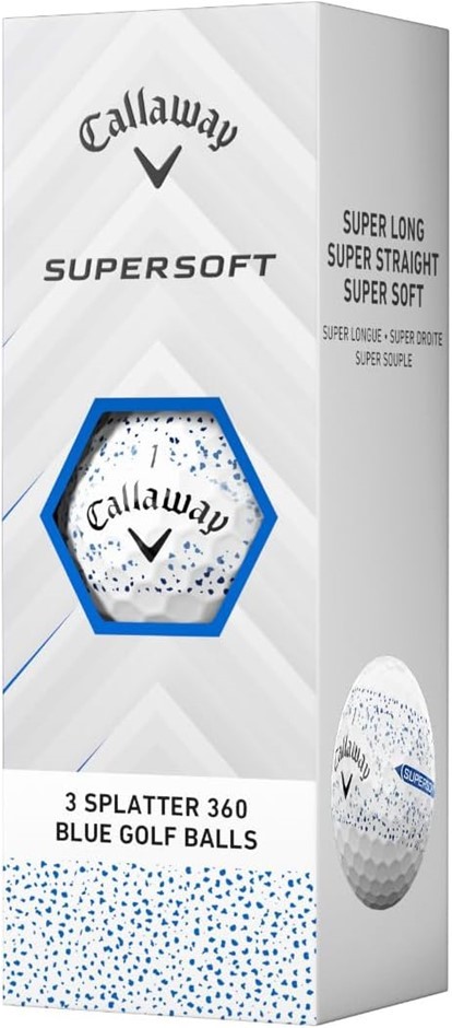 0141-3140657 · Callaway Golf Supersoft Golf Balls 12 Splatter 360 Blue Golf Balls.