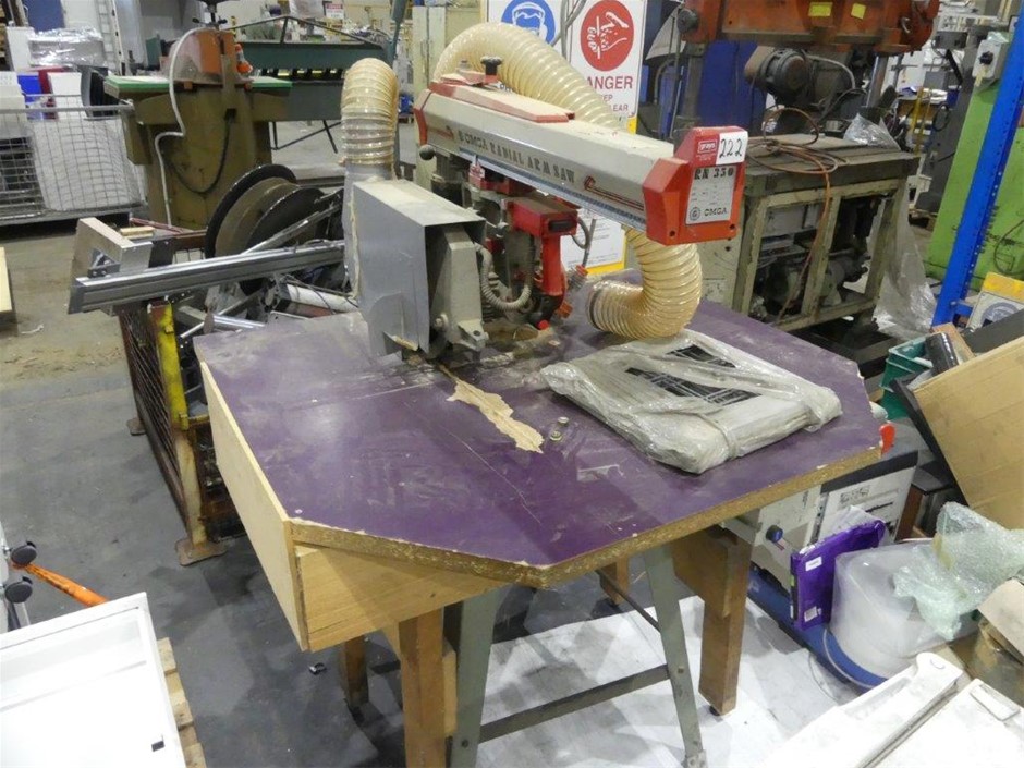 Omga RN 350 Radial Arm Saw With Work Table
