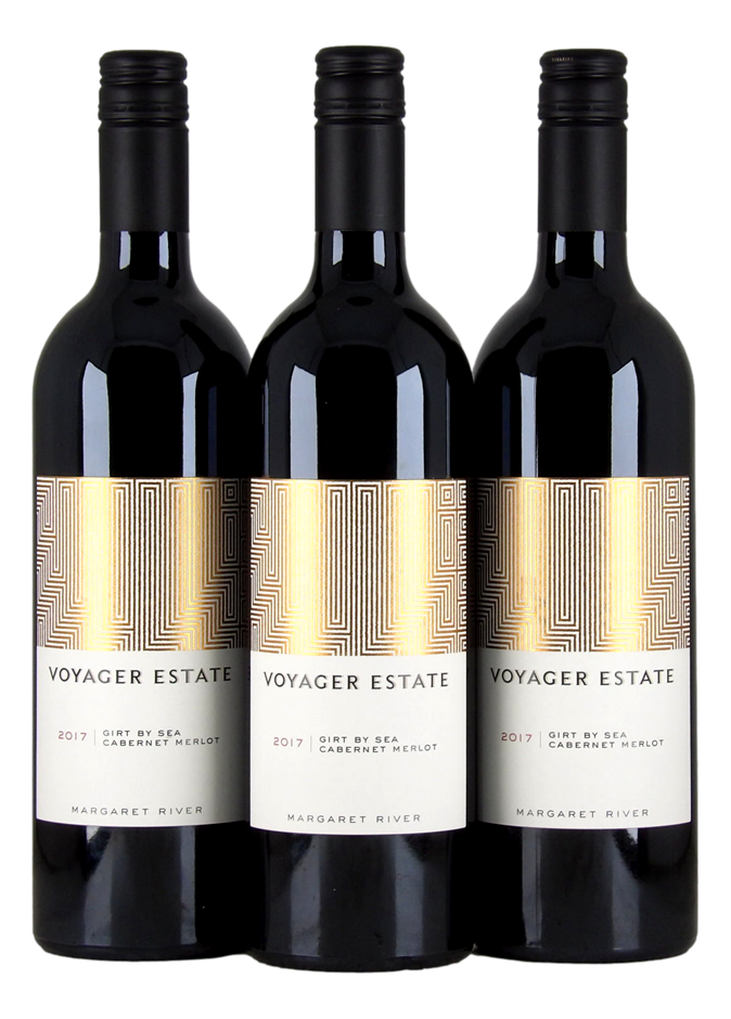 Voyager Girt by Sea Cabnet Merlot 2017 (3x 750mL) Margaret River