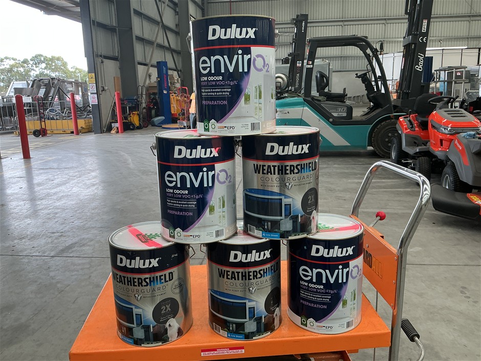 6 x Assorted 10Lt Tins of Paint