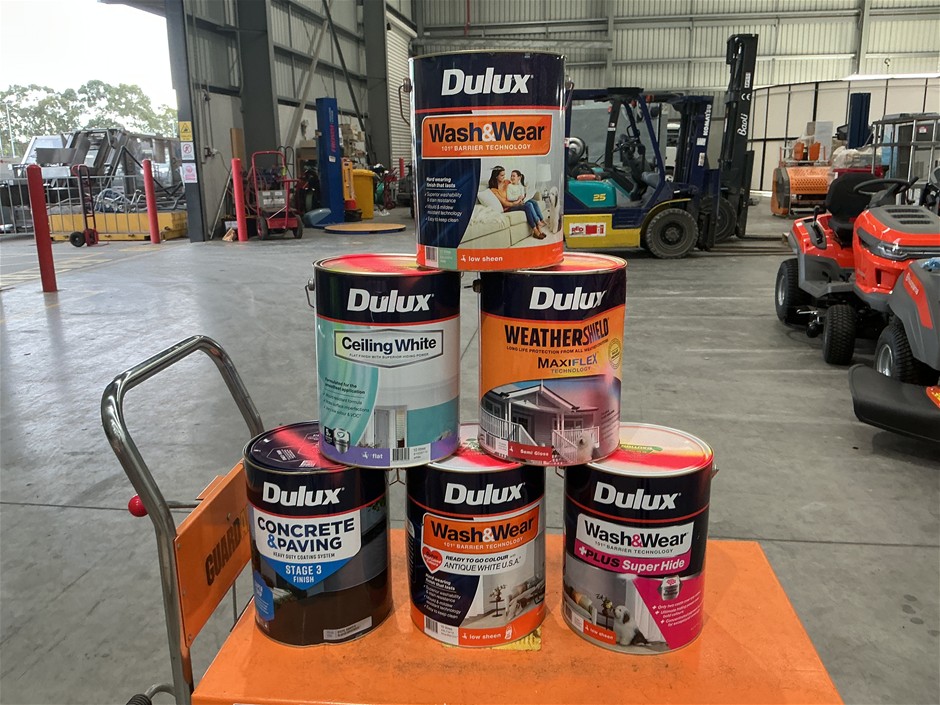 6 x Assorted 10Lt Tins of Paint