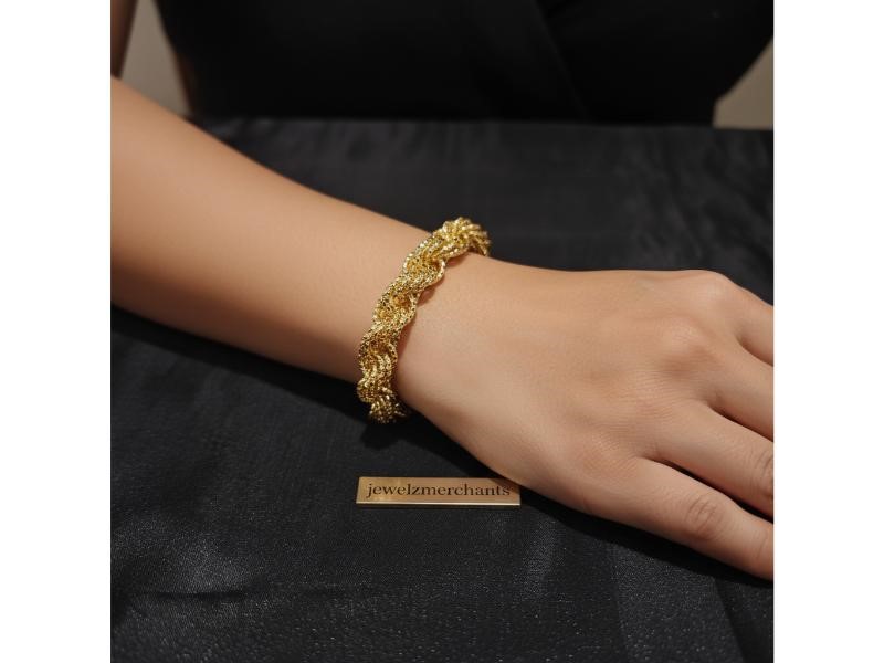 18K/Italy Gold Filled Bracelet -(stamped 18K/Italy)-Warranty Quality