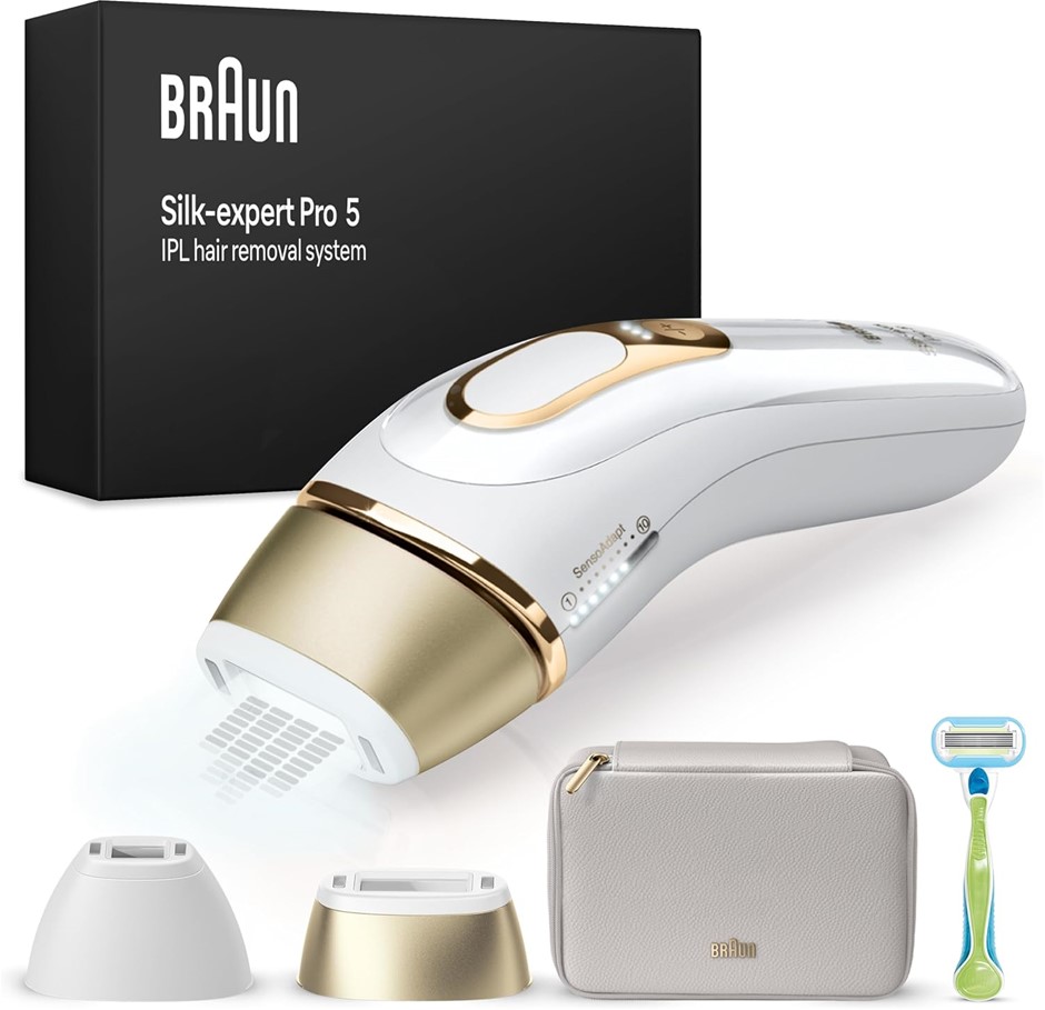 BRAUN IPL expert Pro 5 Home Hair Removal. NB: Minor use & not in original b