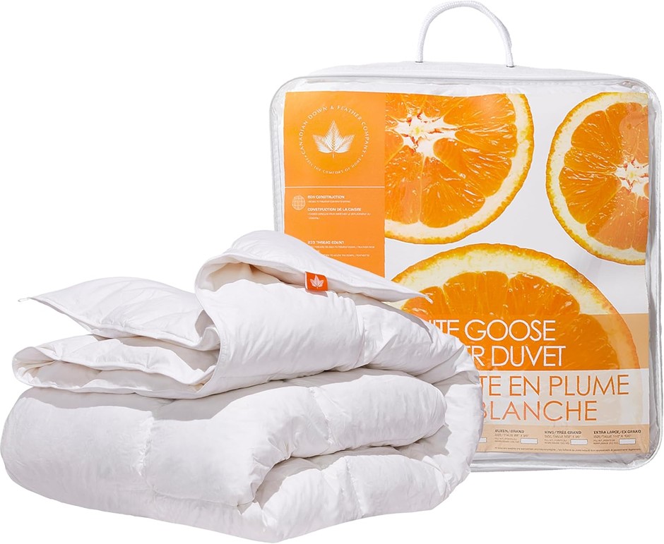 CANADIAN DOWN & FEATHER CO All Season White Goose Feather Duvet King Size D
