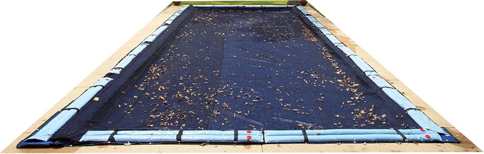 BLUE WAVE 16-ft x 32-ft Rectangular Leaf Net In Ground Pool Cover.