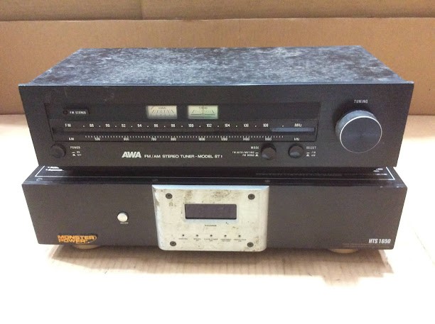AWA ST 1 FM/AM Stereo Tuner & Monster Home Theater Conditioner (Lot of 2)
