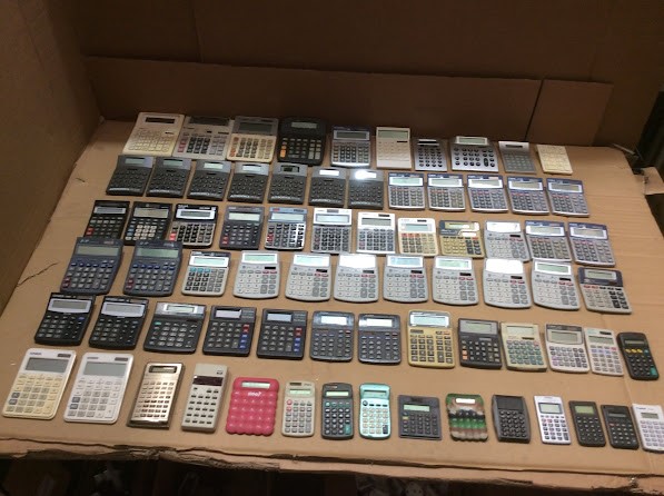 Canon/Altronics/Casio Mixed Brand and Model Calculators