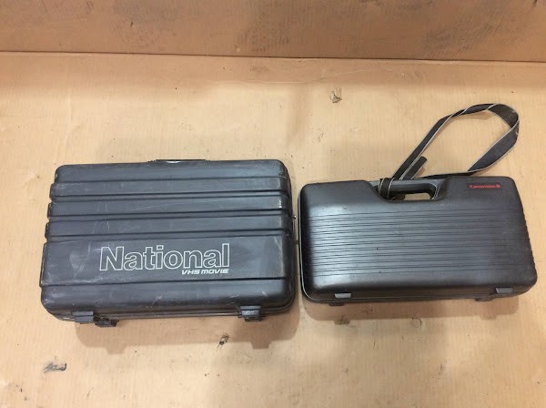 Canon E800 Hi&National Auto Focus M3 VHS Video Camera (Lot of 2)