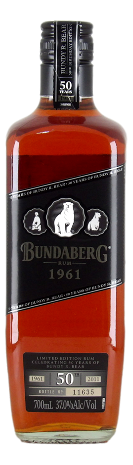 Bundaberg 1961 3 Bear Label 50th Anniversary Rum (1x 700mL) Qld