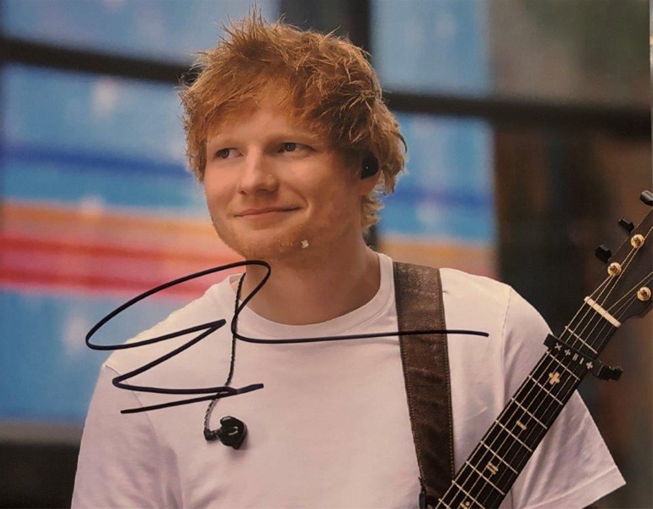 ED SHEERAN SIGNED PHOTO