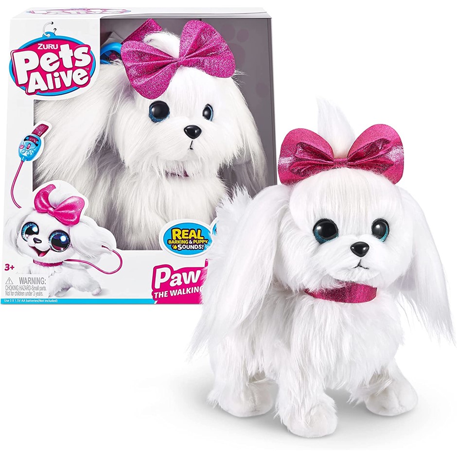 ZURU Pet's Alive Paw Paw Walking Puppy, Easy Control Leash to Control Walki