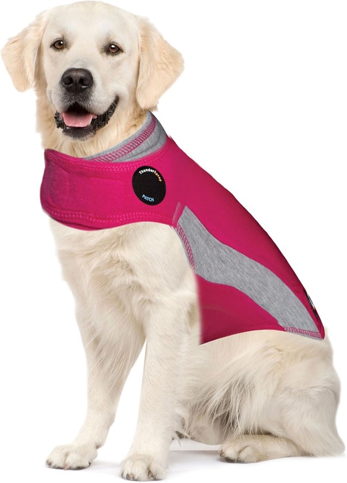 THUNDERSHIRT Polo Dog Anxiety Jacket, Pink X-Large.