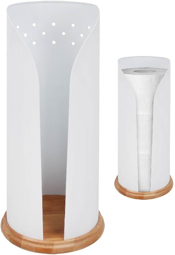 DMG - White Magic Eco Basics Toilet Roll Holder – Eco-Friendly White– Rust-