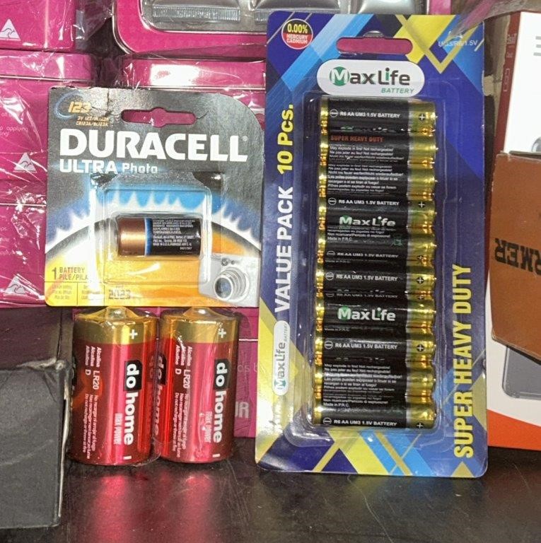 3x Assorted Batteries