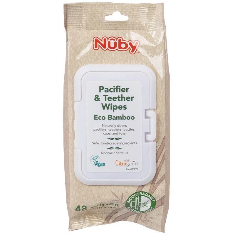 36 x Nuby Bamboo Citroganix Pacifier and Teether Wipes 48 pack. RRP: $270.