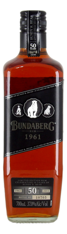 Bundaberg 1961 3 Bear Label 50th Anniversary Rum (1x 700mL) Qld.