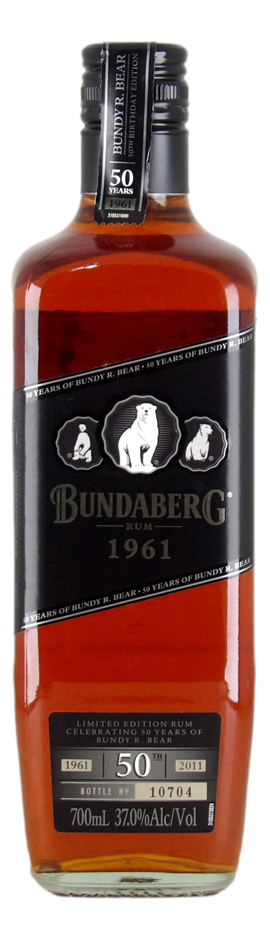 Bundaberg 1961 3 Bear Label 50th Anniversary Rum (1x 700mL) Qld.