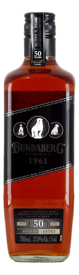 Bundaberg 1961 3 Bear Label 50th Anniversary Rum (1x 700mL) Qld.