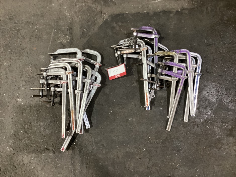 20 Approx Assorted F-Clamps