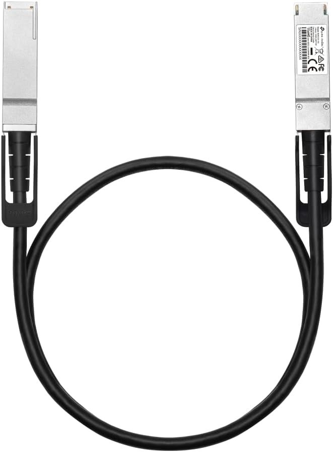 TP-Link Omada 1 Meter 100G QSFP28 Direct Attach Cable, Wide Operating Tempe