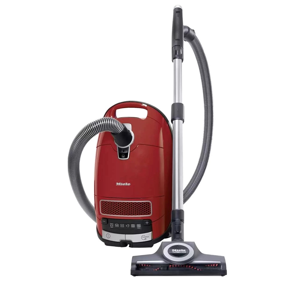 MIELE C3 Cat And Dog Powerline Vacuum, Ruby Red, Made in Germany. NB: Damag