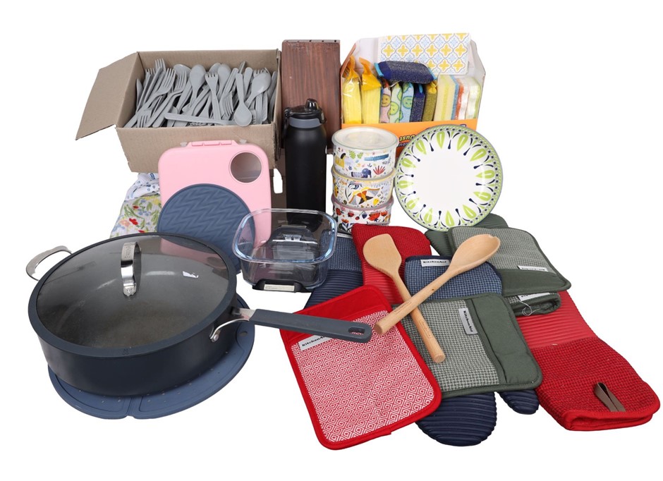 Assorted Kitchen Products, Incl: KITCHENAID, SCRUB DADDY & More. N.B: Some