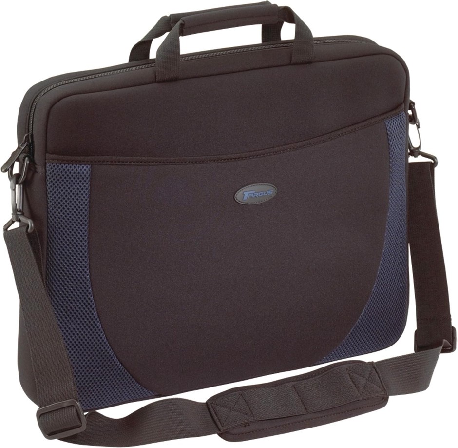TARGUS Neoprene Sleeve Designed for 17-Inch Notebooks, Black/Blue Accents (