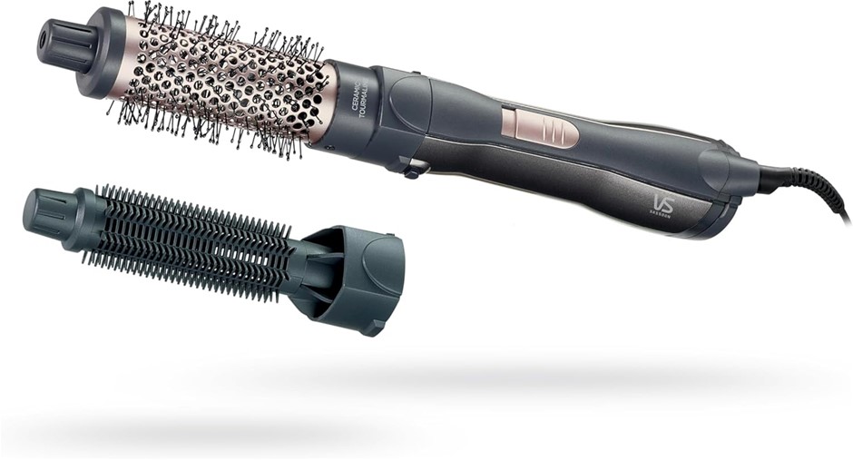 VS SASSOON Hot Air Brush n' Style With 2 Styling Attachments. NB: damaged p