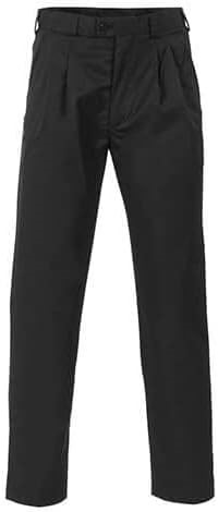 DNC Men's Polyester/Viscose Pleat Front Pant, Size 102S, Black, 4502. Buye