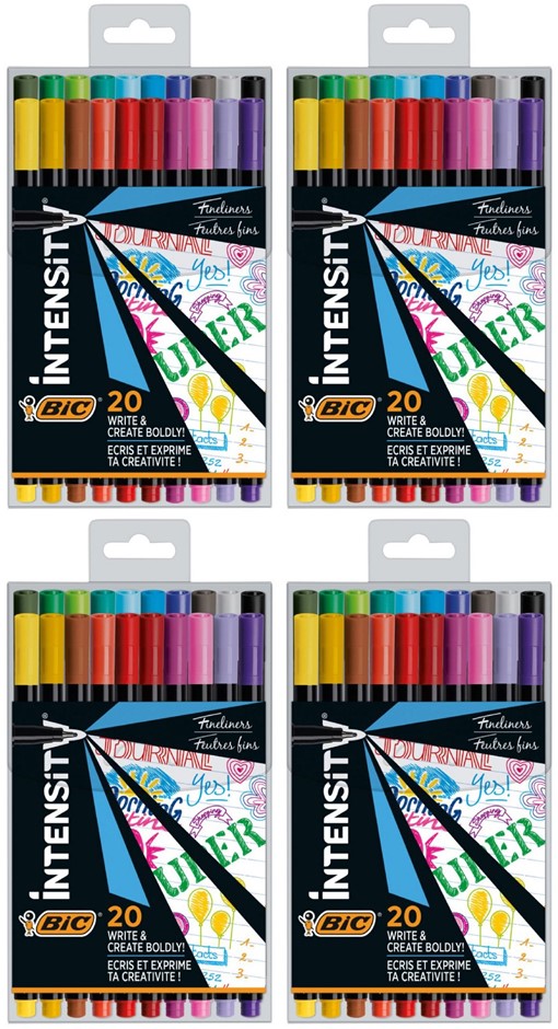 ARTLINE Supreme Chisel Tip Markers 2.5 mm Blue 12-Pack + UNI-BALL Chroma Me