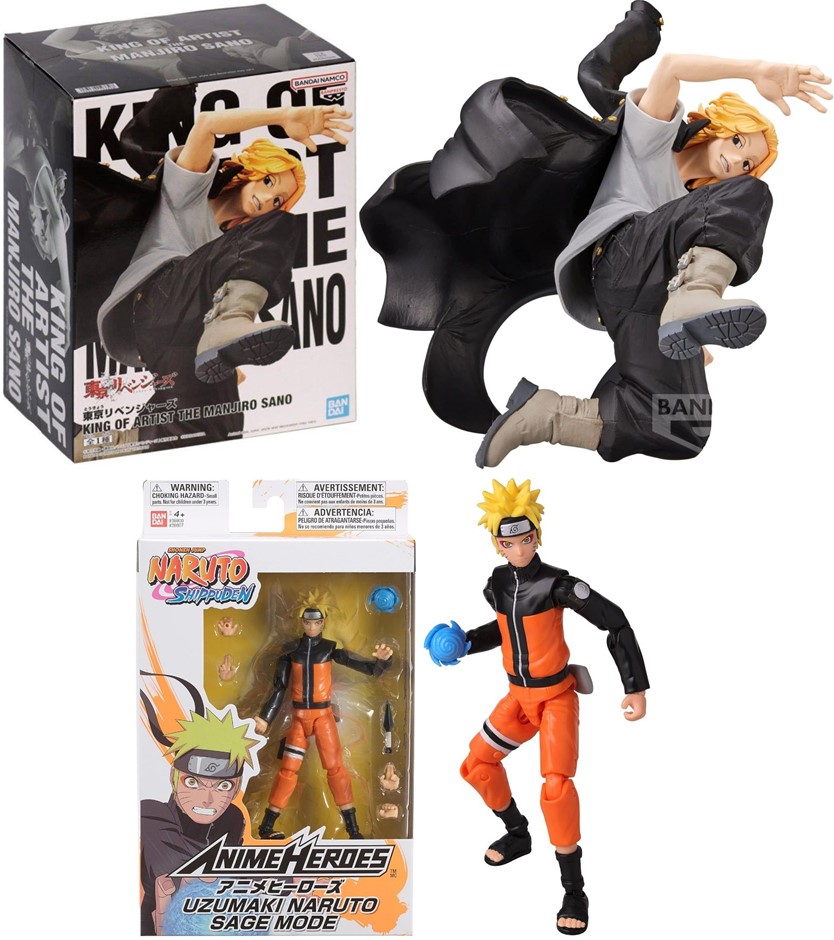 Banpresto Tokyo Revengers King Of Artist - The Manjiro Sano + Anime Heroes