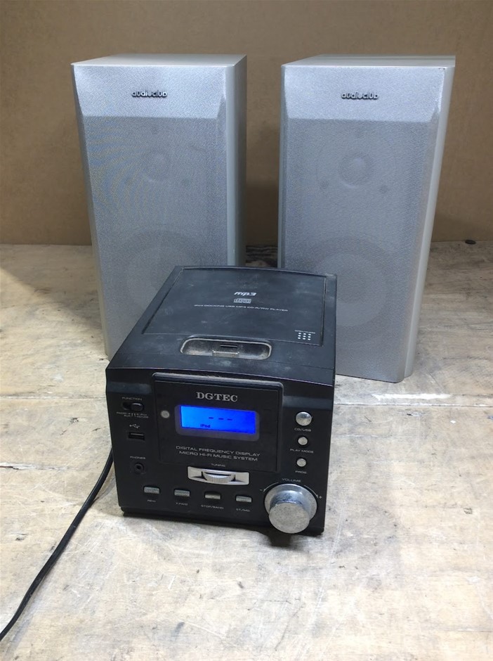 DGTEC DG-10111P Micro CD/MP3 Docking System + BF-200S Speaker (Lot of 3)