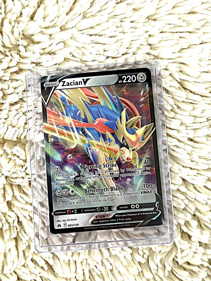 2023 Pokémon Zacian V 095/159 Crown Zenith