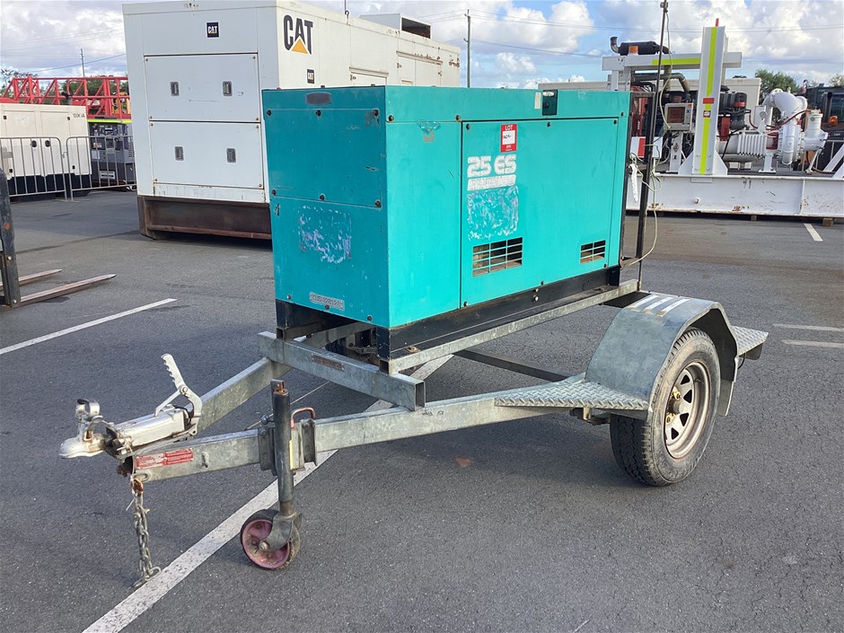 <p>Denyo DCA-25ESK Trailer Mounted Generator</p>