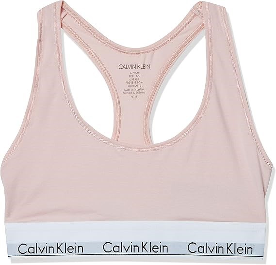 2 x CALVIN KLEIN Women's Modern Cotton Bralette Nymph's Thigh, Size XS, Pin