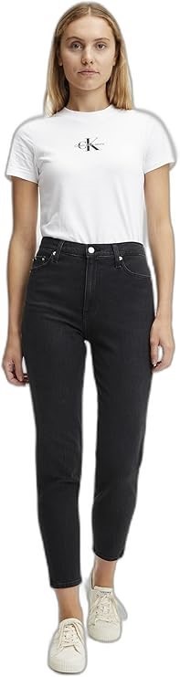 CALVIN KLEIN JEANS Women's Mom Jeans, Size 25W, Denim Black, J20J221659. RR