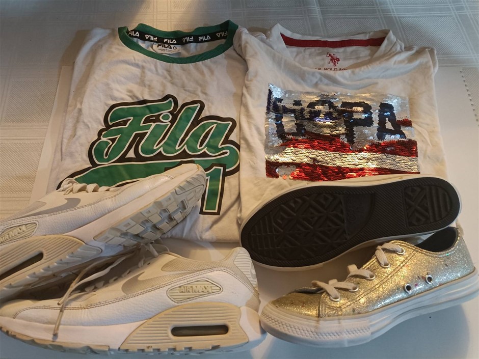 Kids Branded Rubber Shoes and T Shirts Minor Use . Others
