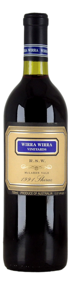 Wirra Wirra RSW Shiraz 1991 (1x 750mL) McLaren Vale