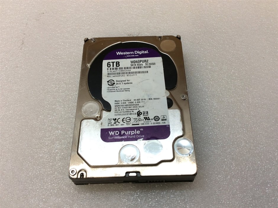 0040-2583758 · Western Digital WD60PURZ 6TB SATA Hard Drive