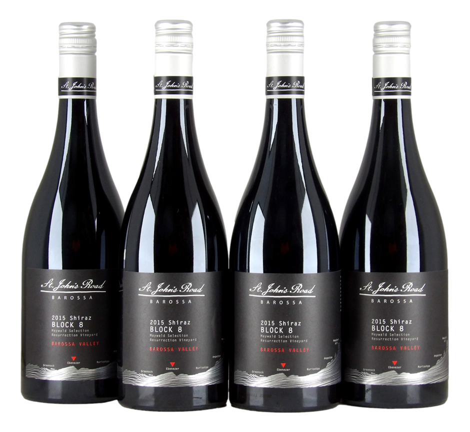 St Johns Road Block 8 Shiraz 2015 (4x 750mL).