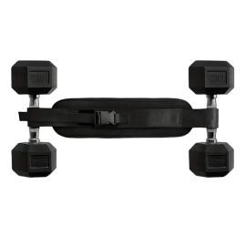 Weighted Waist Trainer Belt - Adjustable Resistance(Black)