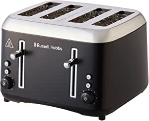 RUSSEL HOBBS 4 Slice Toaster, Matte Black. NB: Has Been Used, Not In Origin
