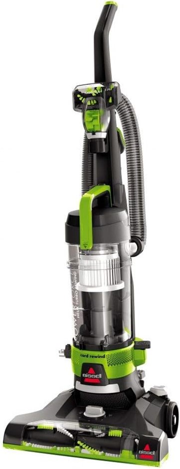 BISSELL PowerForce Helix Turbo Rewind Upright Bagless Vacuum, 2261F. NB: Ha