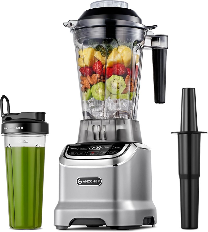 AMZCHEF Blenders for Kitchen, MAX 2400W Smoothie Blender with 2 Way,1.8L Ju