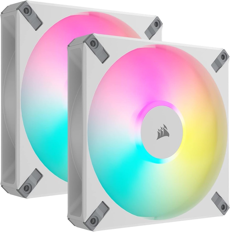 3 x CORSAIR iCUE AF140 RGB Elite 140mm PWM Dual Fan Kit - Eight RGB LEDs Pe