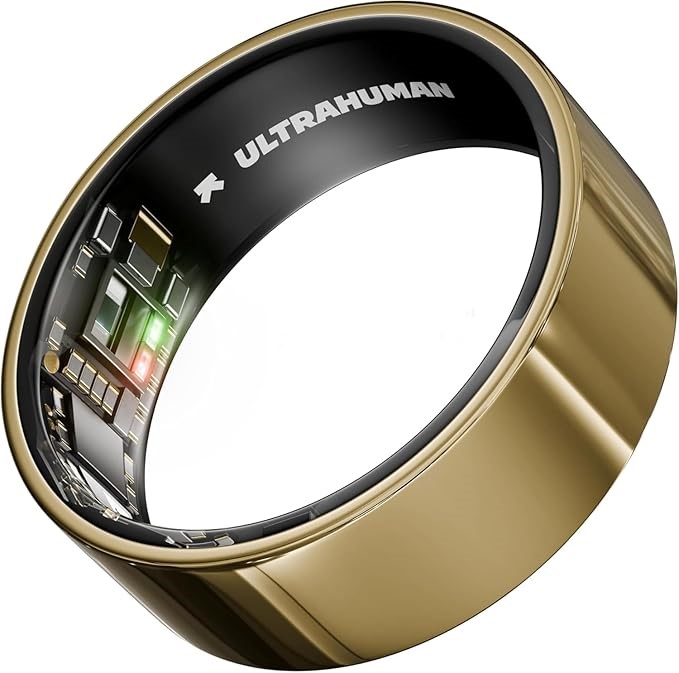 ULTRAHUMAN AIR Size 9 Smart Ring - Bionic Gold. NB: Minor Use. Buyers Note