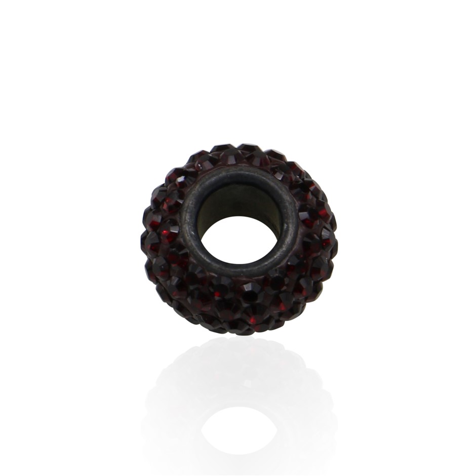 Red Spinner Pendant Featuring 80+ Crystals - FITS PANDORA BRACELET