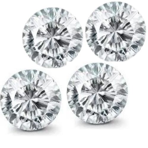 0.06 carat 4 white round diamond