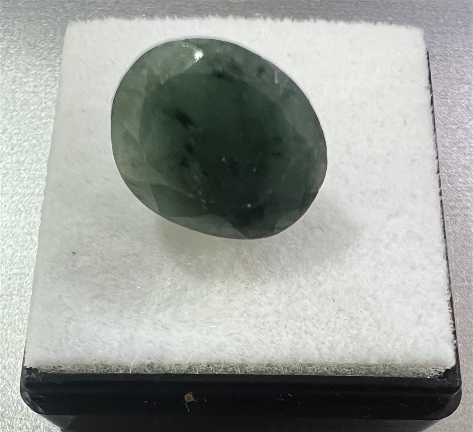 5.28 carat Oval Shape Green Emerald from South America